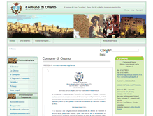 Tablet Screenshot of comune.onano.vt.it
